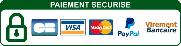 Paiement sécurisé CB Visa Mastercard PayPal